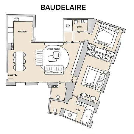 Thelander - Serviced In Le Marais Parigi
